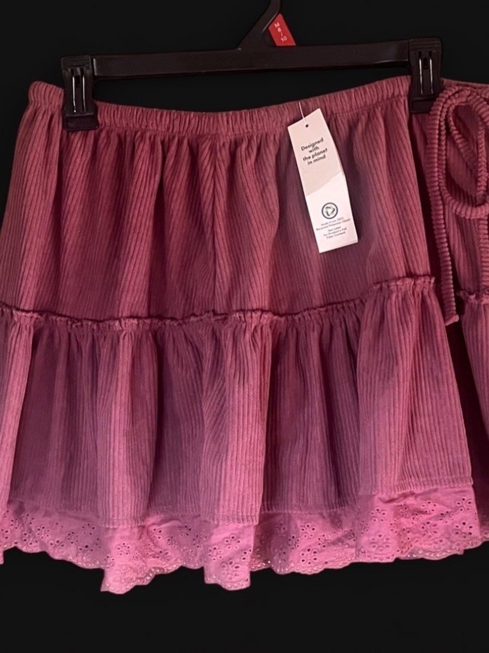 no boundaries Corduroy Mini Skirt in Mauve Pink